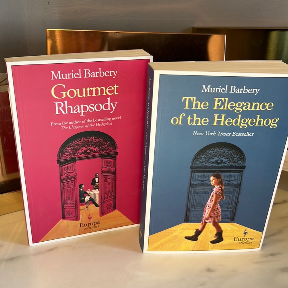 2 Muriel Barbery Books - Gourmet Rhapsody and The Elegance of the Hedgehog